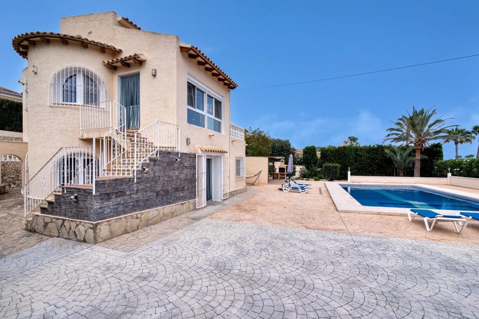 Property building, Living room, Swimming pool