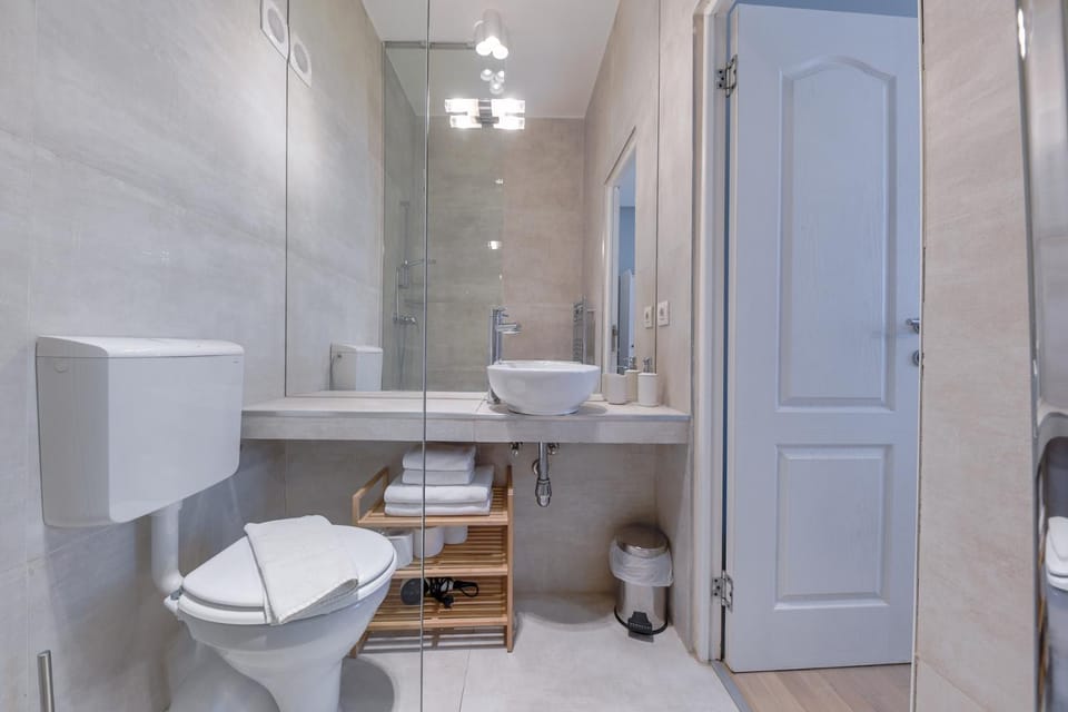 Shower, Toilet, Bathroom, towels