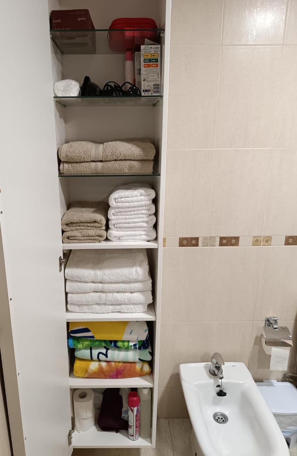 Bathroom, towels, dryer
