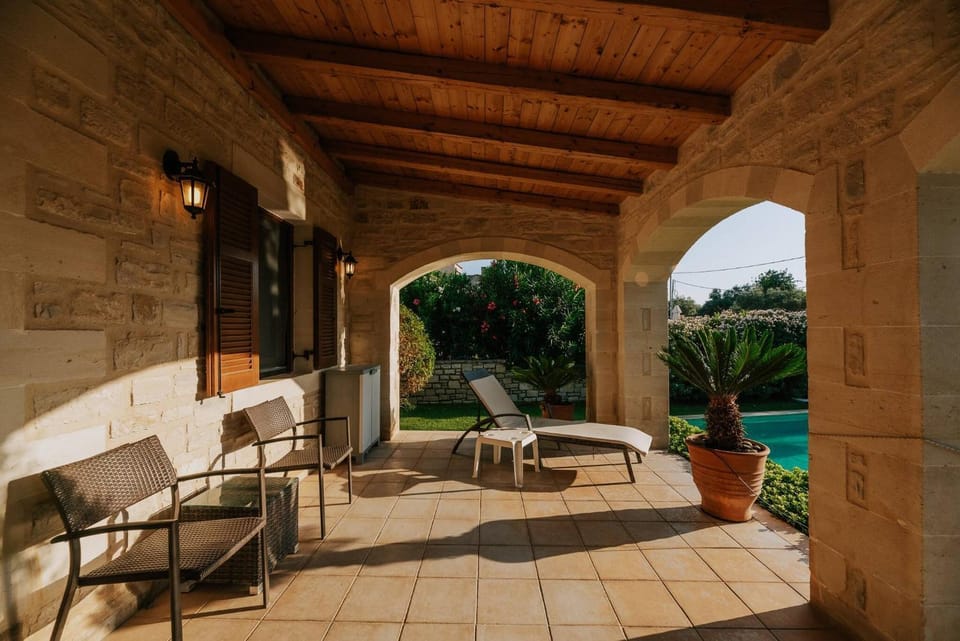 Villa Arianna With Breathtaking View Near Rethymno Villa in Crete