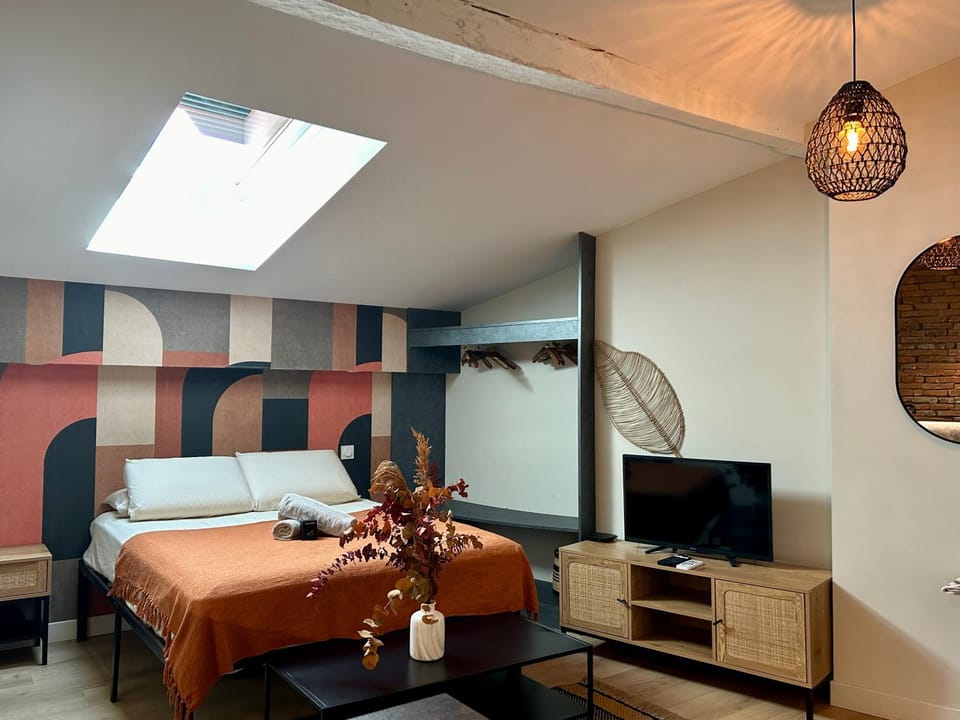 Bed, TV and multimedia