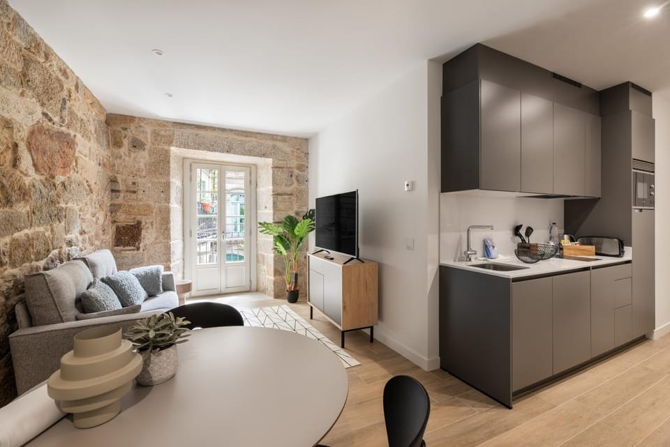 Kitchen or kitchenette, Living room