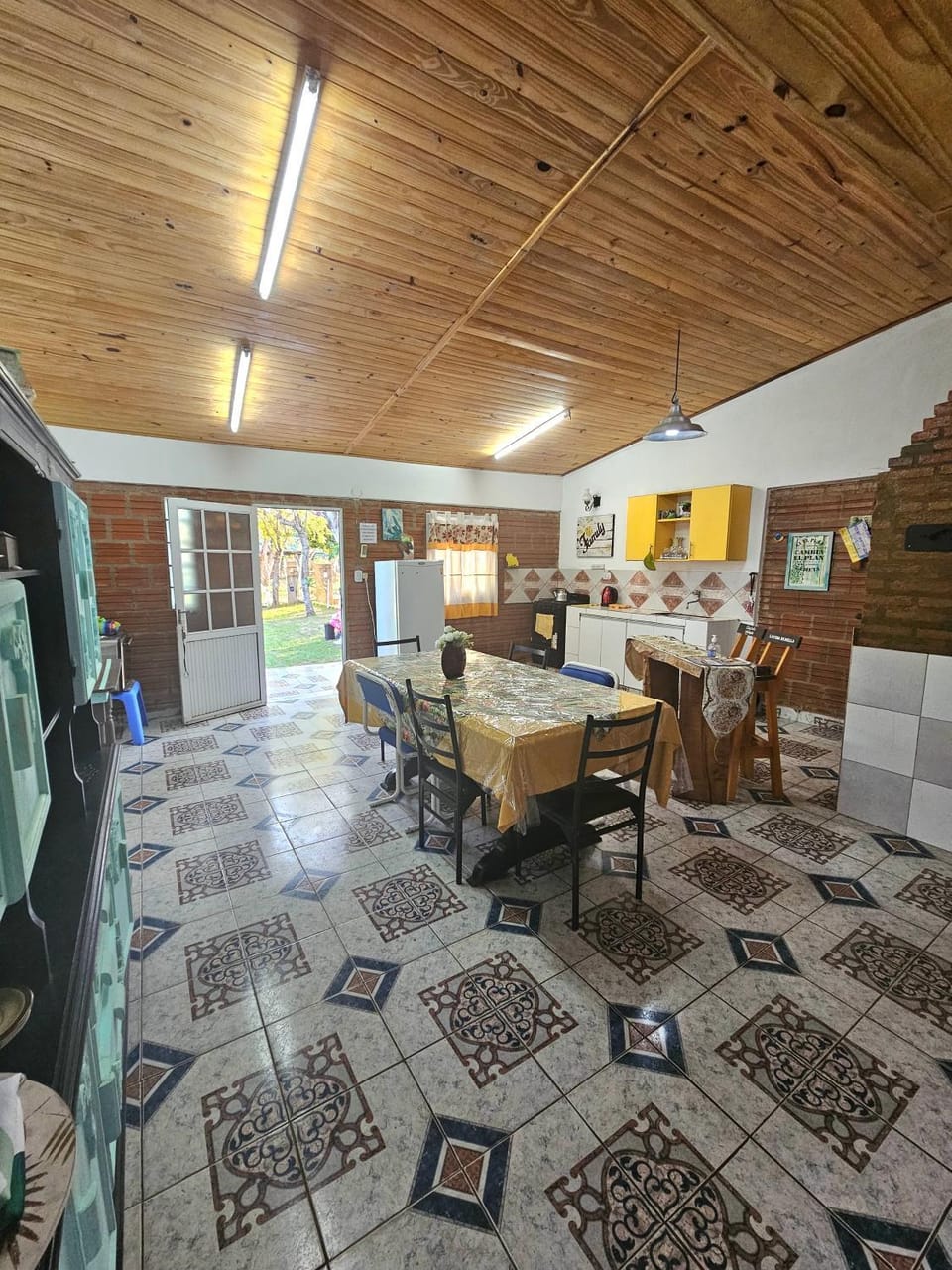 Dining area, air conditioner