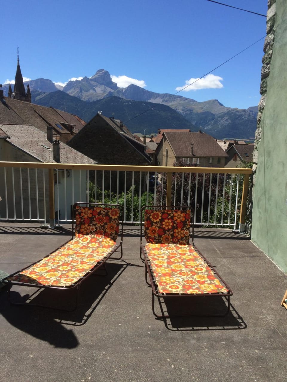 Natural landscape, Balcony/Terrace, Mountain view, sunbed