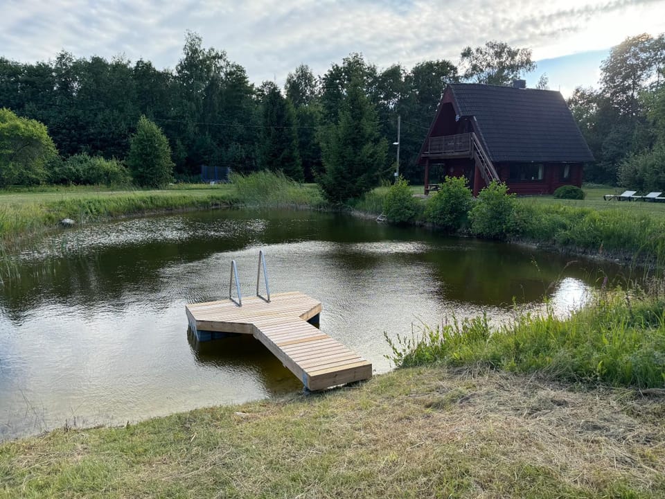 Holidayhouse with sauna and pond Leesoja puhkemaja House in Estonia