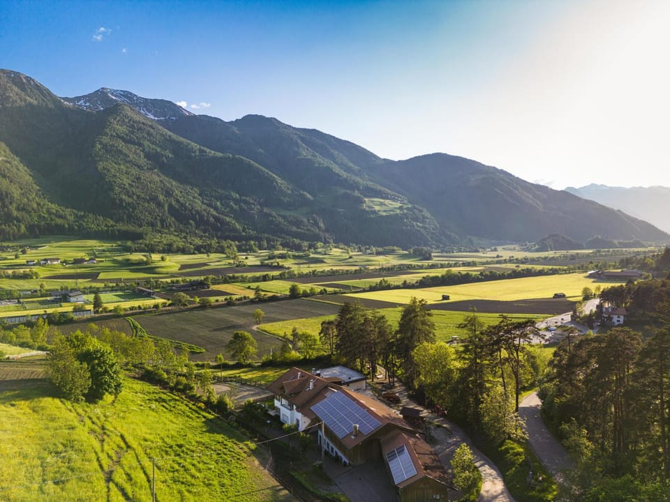 Natural landscape, Bird's eye view, Mountain view