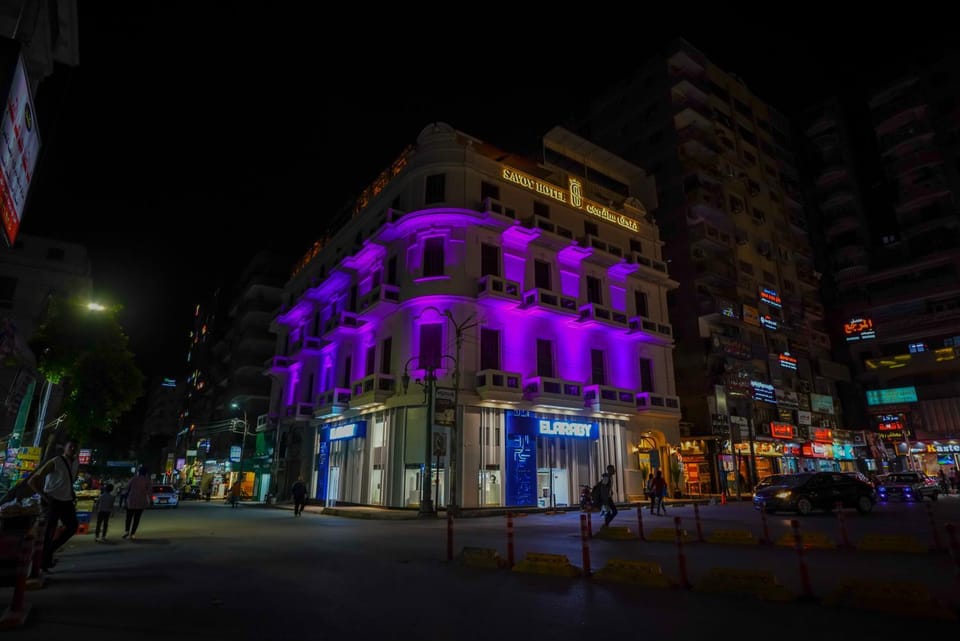 Property building, Night, City view, Location