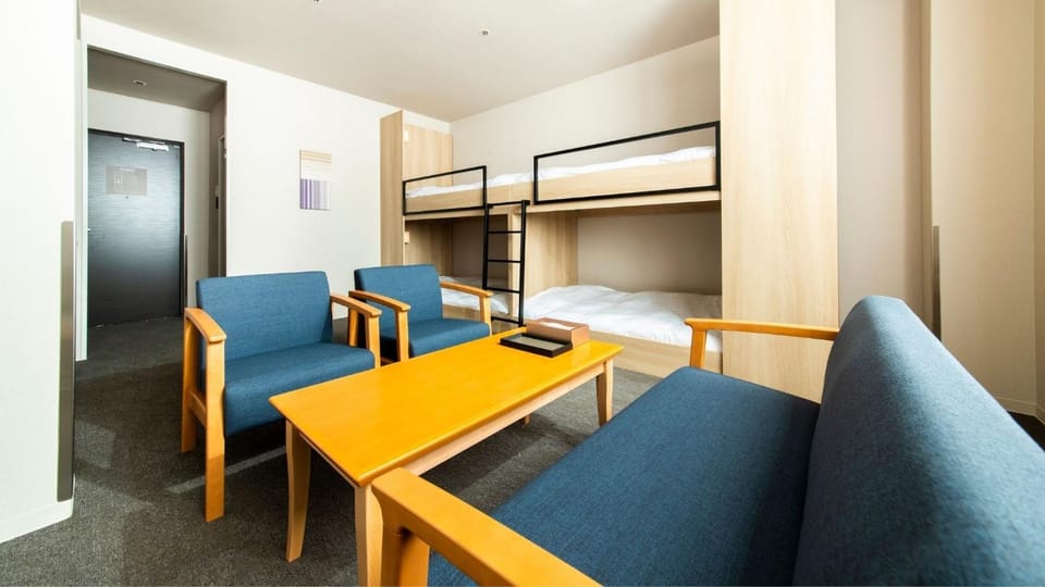 Photo of the whole room, bunk bed