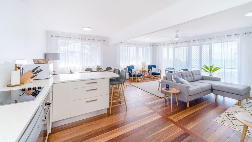 Living room, kitchen