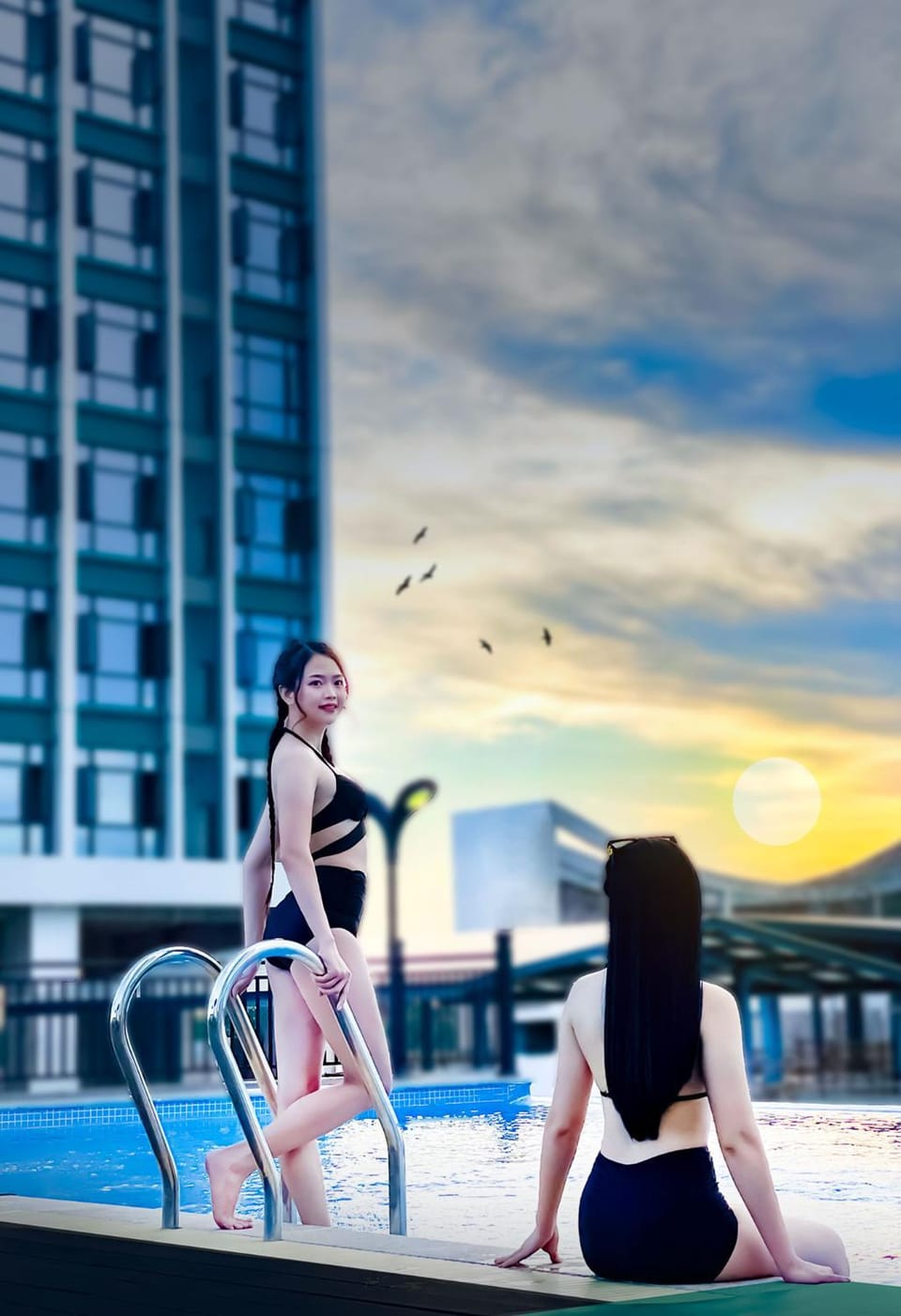Pool view, Swimming pool