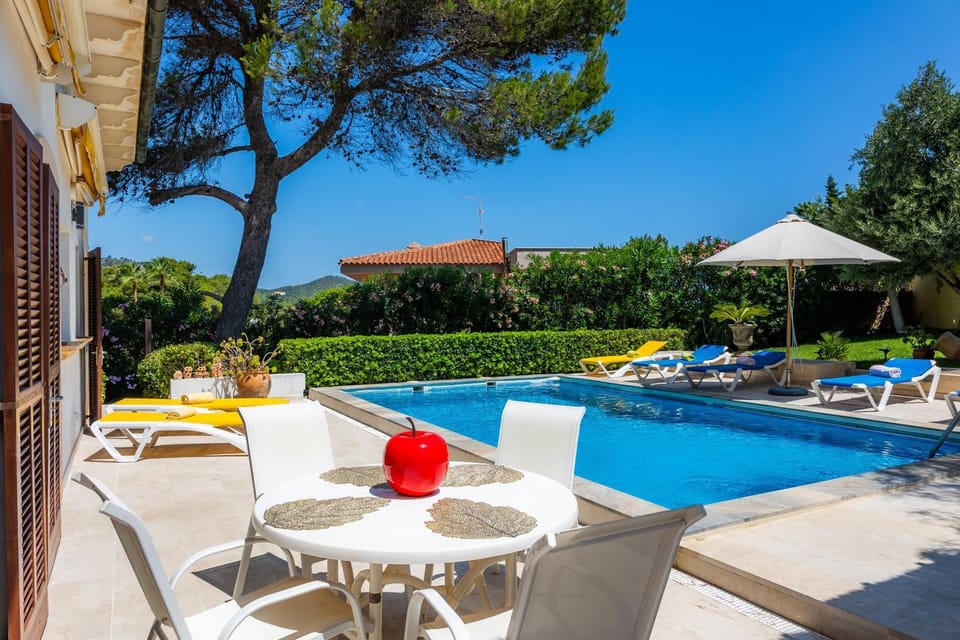 Property building, Living room, Swimming pool