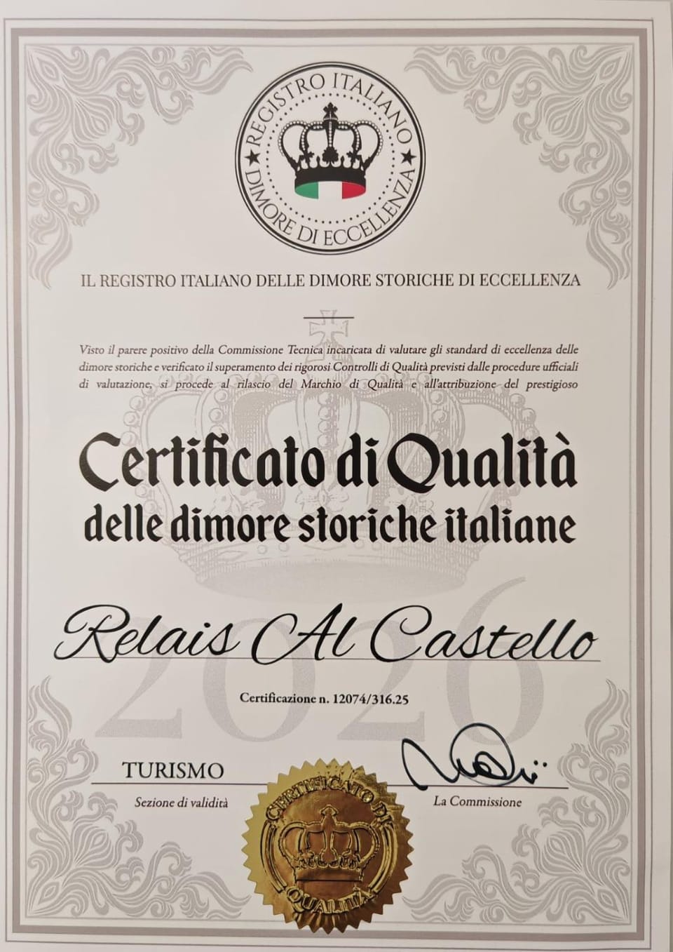 Certificate/Award