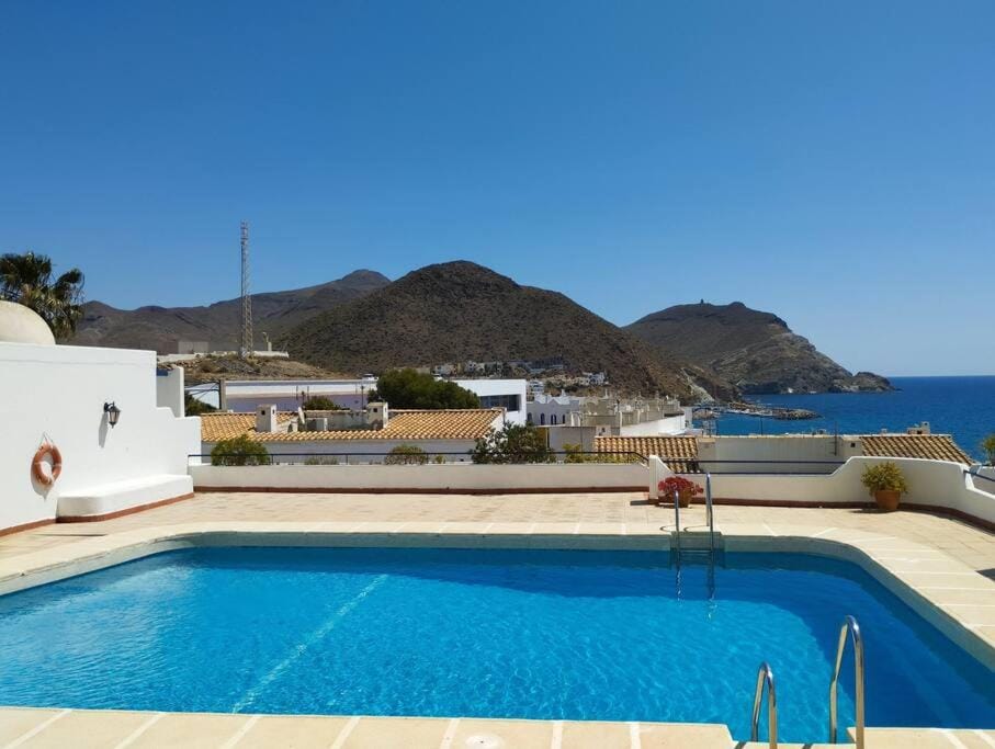 Nearby landmark, Natural landscape, Mountain view, Pool view, Sea view, Swimming pool