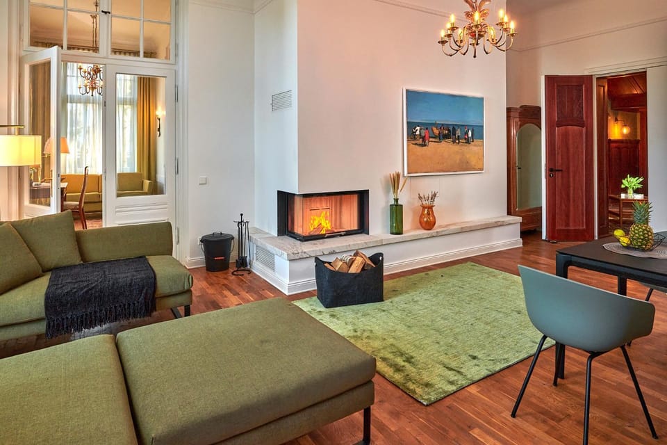 Living room, Dining area, flat iron