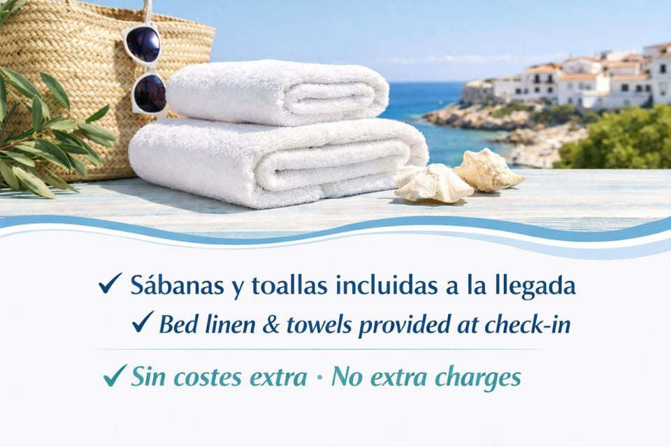 Text overlay, towels
