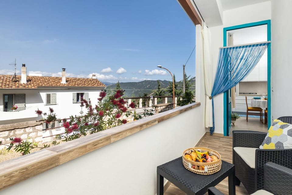 Property building, Patio, Spring, Natural landscape, View (from property/room), Balcony/Terrace, Mountain view