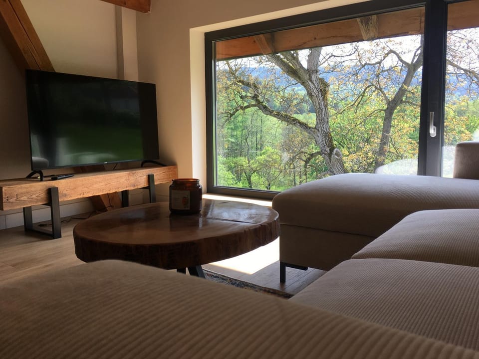 Natural landscape, Living room, Seating area