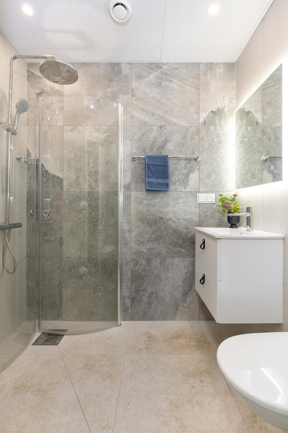 Shower, Toilet, Bathroom, towels
