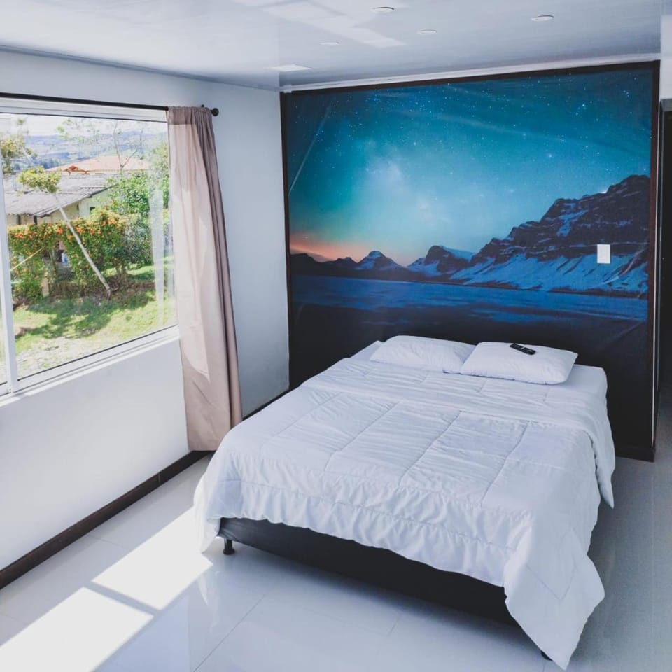 Natural landscape, Bedroom, Mountain view