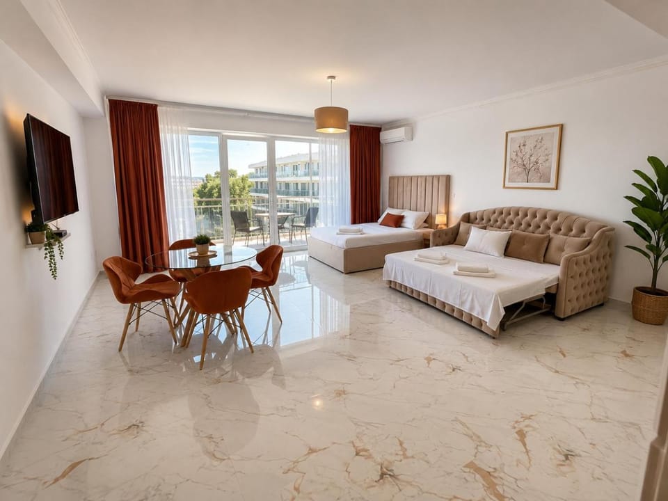 Bed, TV and multimedia, Living room, Photo of the whole room, Seating area