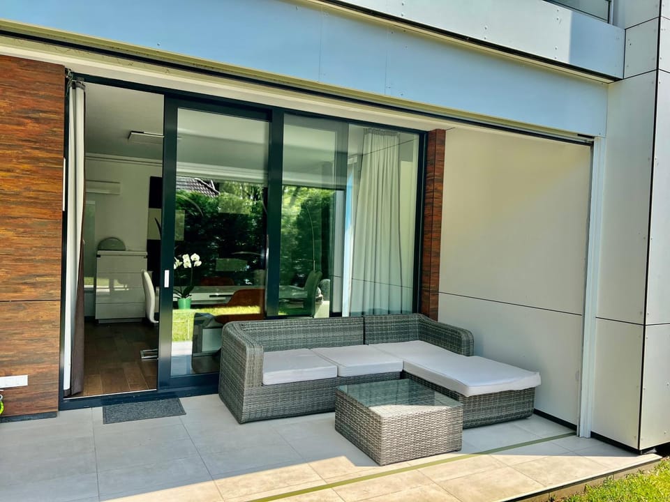 Patio, Garden, Seating area, Garden view