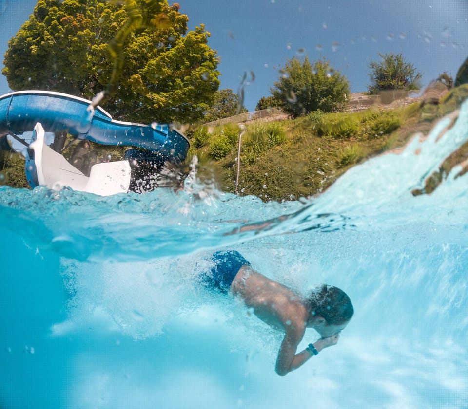 People, Aqua park, Pool view, Swimming pool