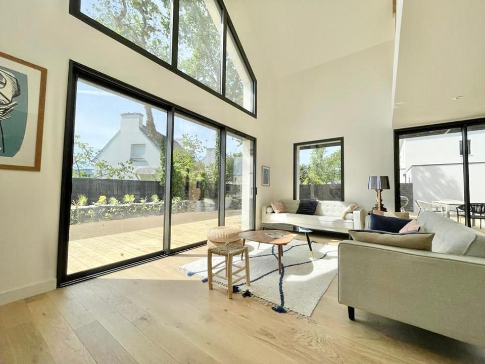 Patio, Living room, Garden view