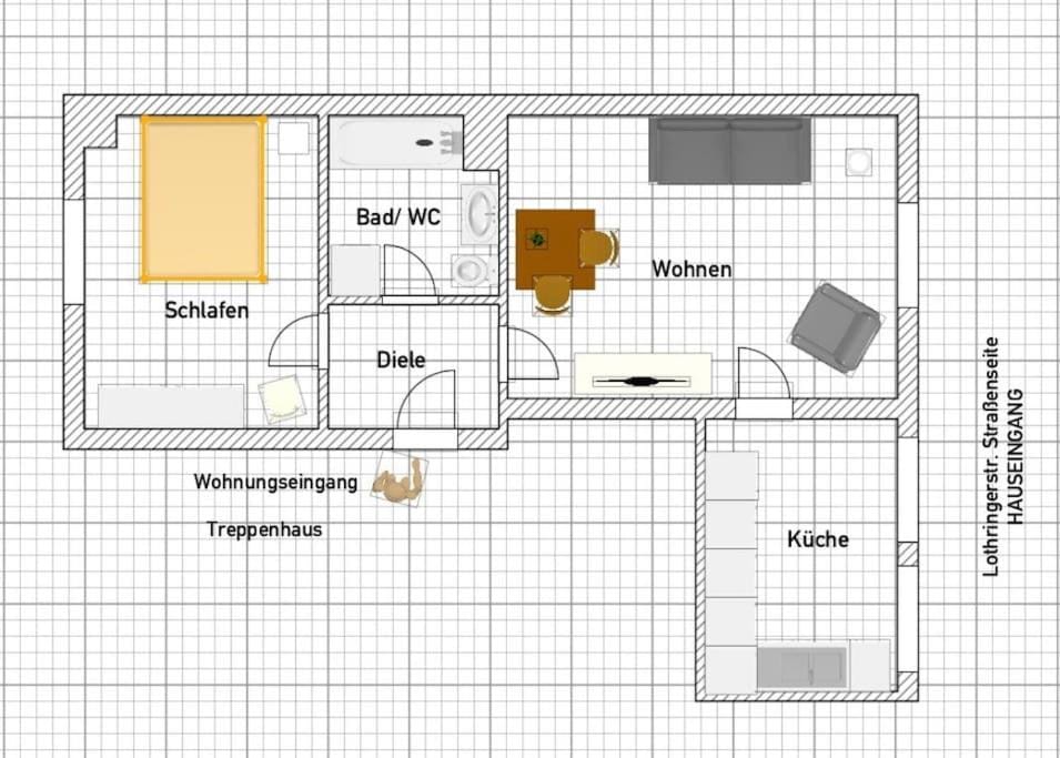 stilvoll wohnen # Nähe DUS & Köln # 50 qm # Apartment in Wuppertal