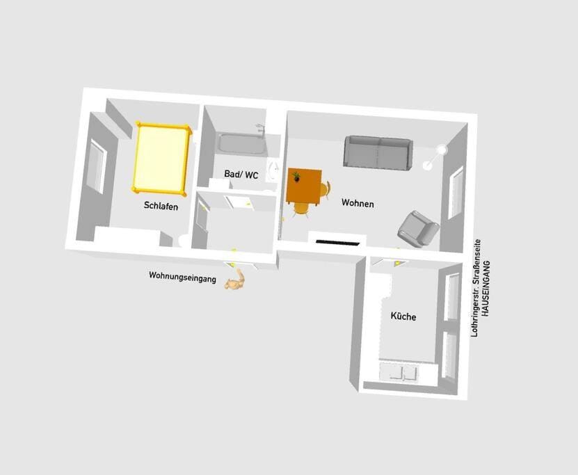 stilvoll wohnen # Nähe DUS & Köln # 50 qm # Apartment in Wuppertal