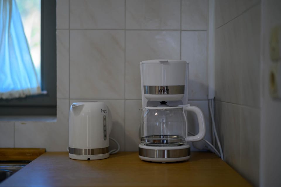 Property building, Day, People, Coffee/tea facilities, Kitchen or kitchenette, Photo of the whole room, Guests, Area and facilities