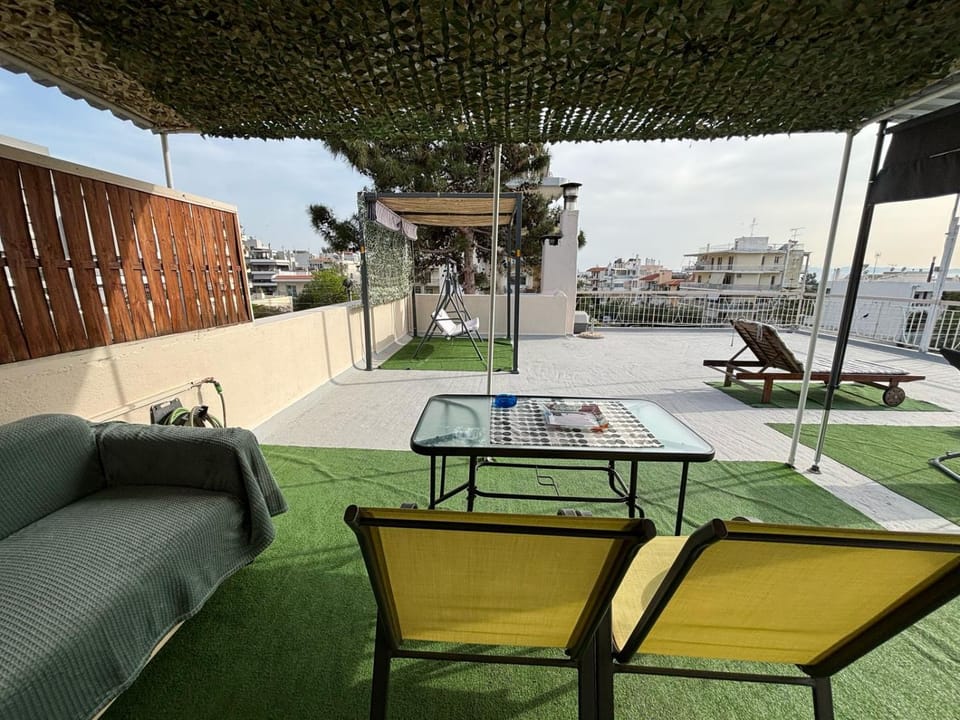 Sunny Terrace in Glyfada Apartment in South Athens