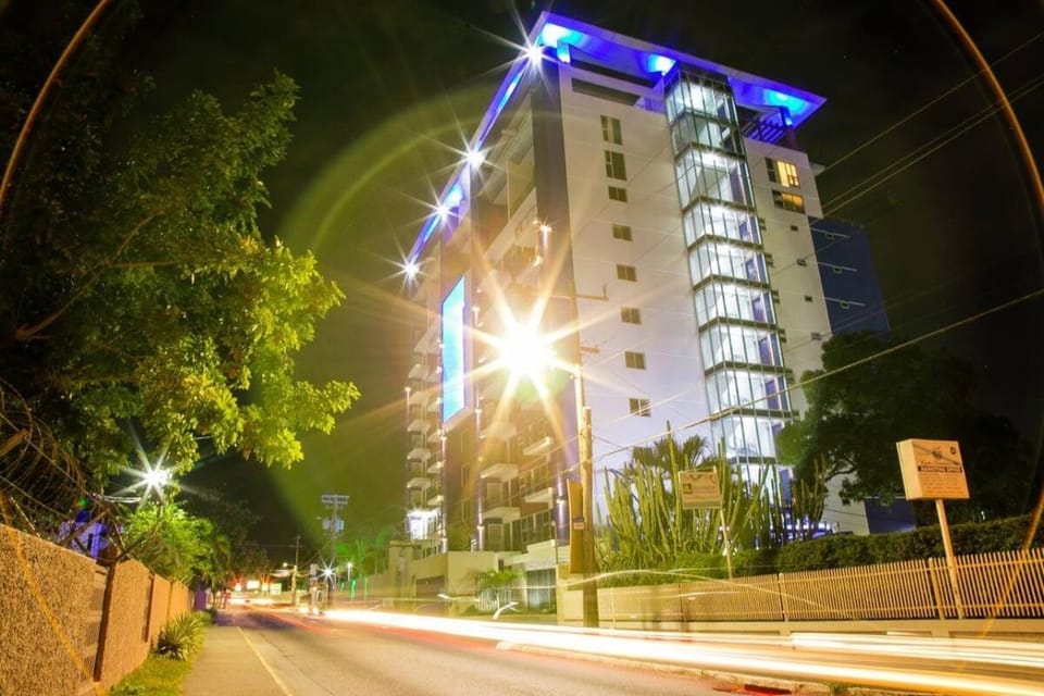 Property building, Night, Neighbourhood