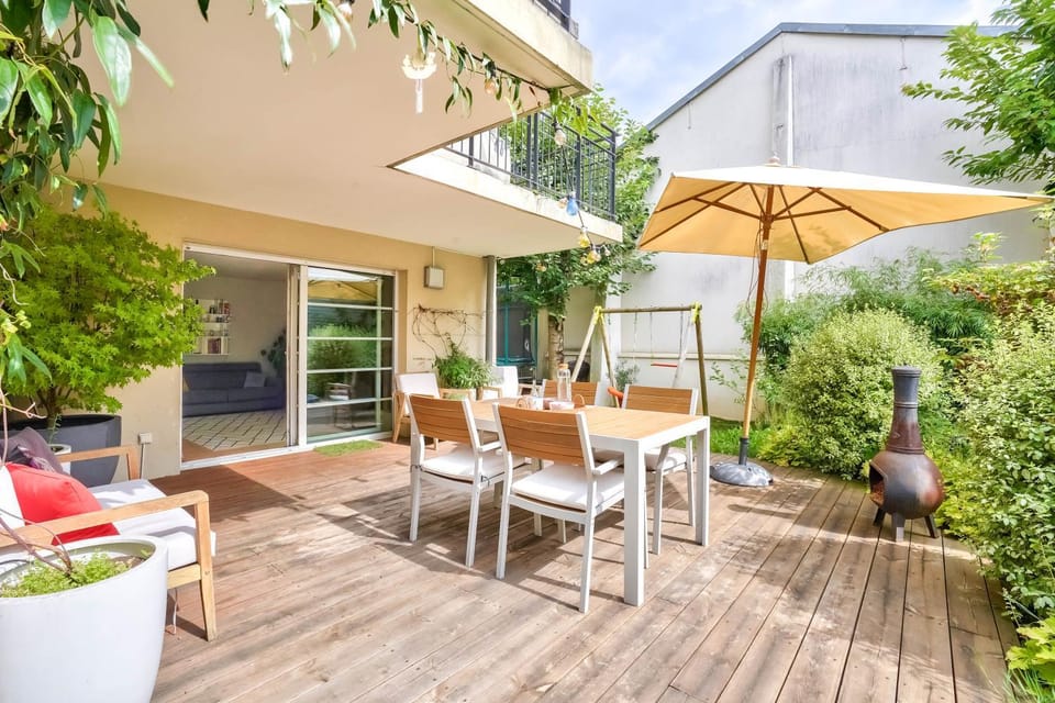 Grand et charmant appartement familial, 3 chambres, et moderne avec grand jardin et parking privatif aux portes de Paris Apartment in Île-de-France