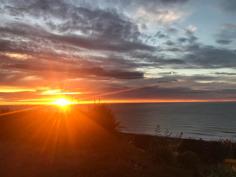 Natural landscape, Sea view, Sunset