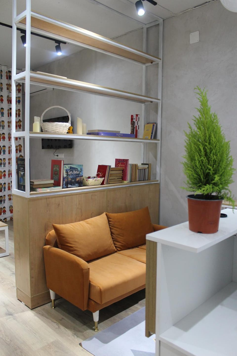 Library, Living room, Seating area