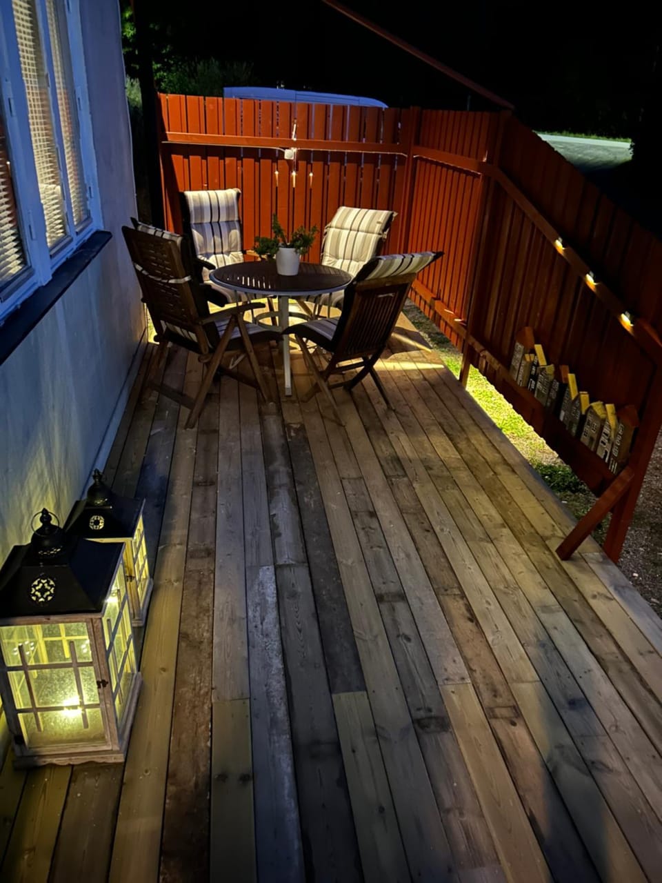 Night, Balcony/Terrace, Seating area