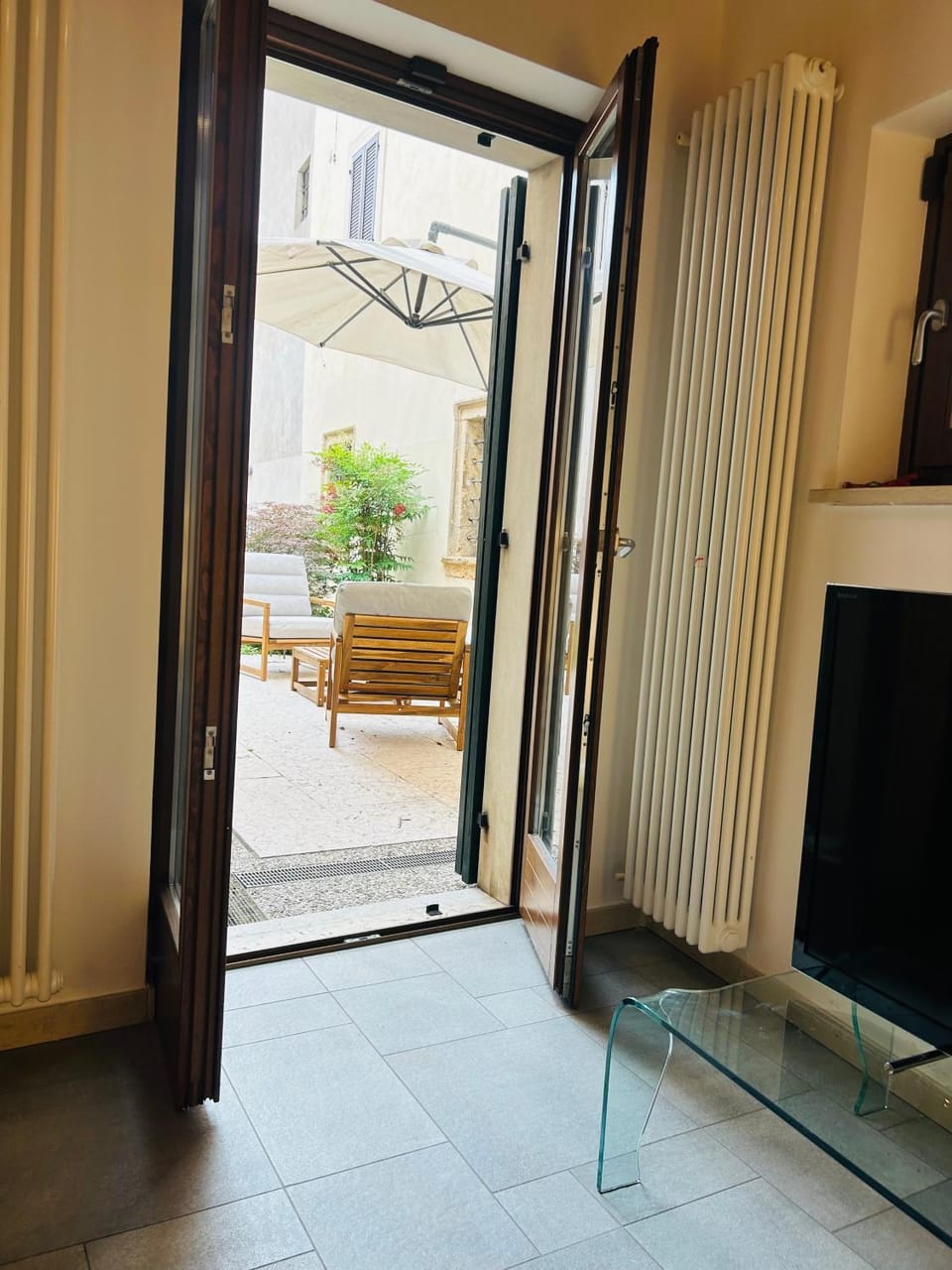 Patio, Living room, Seating area