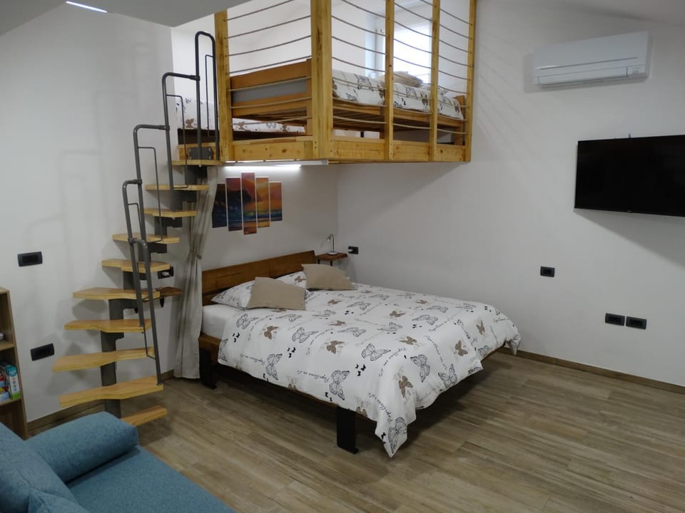 Bed, TV and multimedia, air conditioner
