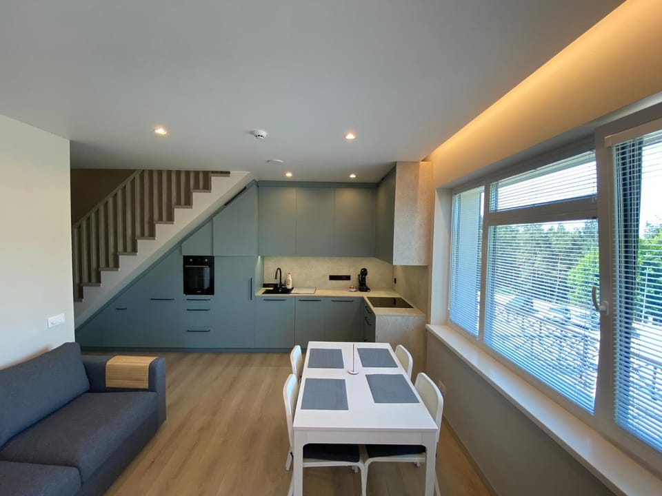 Living room, kitchen, kitchen