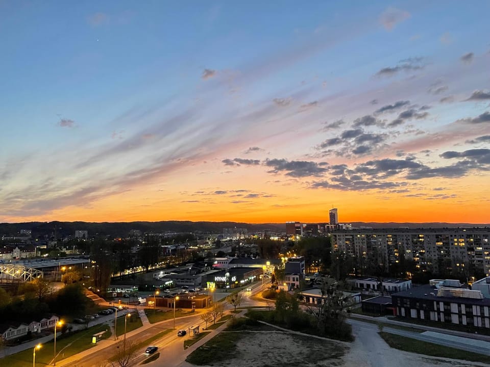 Natural landscape, City view, Sunset