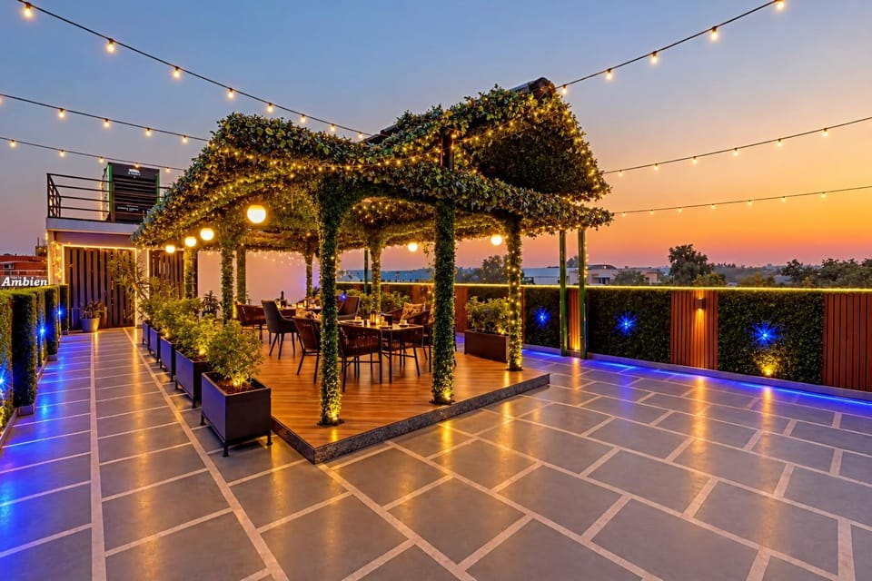 Property building, Patio, Day, View (from property/room), Balcony/Terrace, Sunrise, Sunset