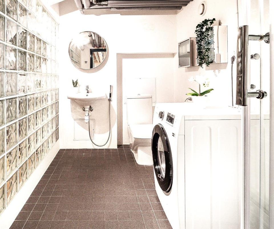 Shower, Bathroom, washing machine