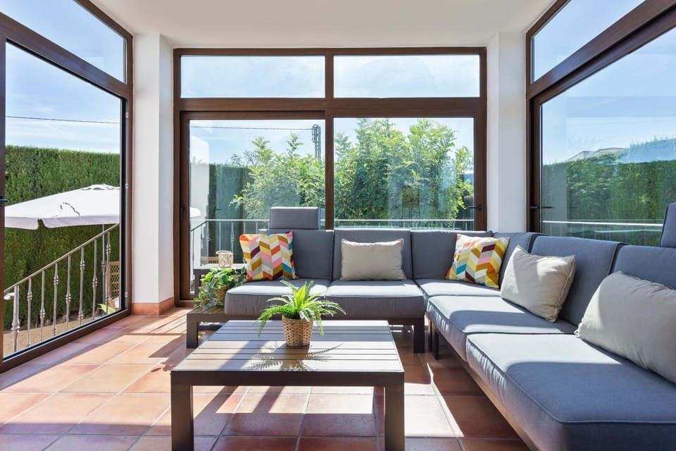 Patio, Garden, Balcony/Terrace, Balcony/Terrace, Living room, Garden view