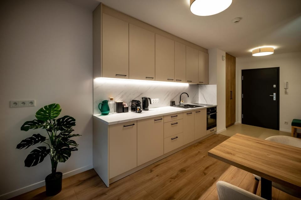 Coffee/tea facilities, Kitchen or kitchenette, stove