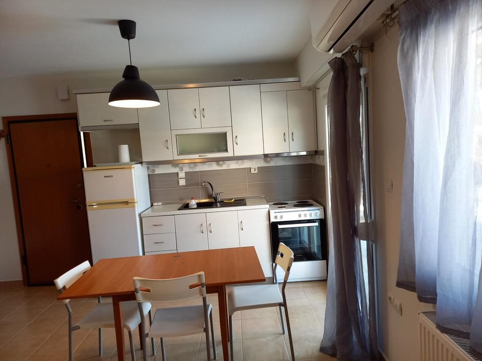 Kitchen or kitchenette, Dining area, oven, stove