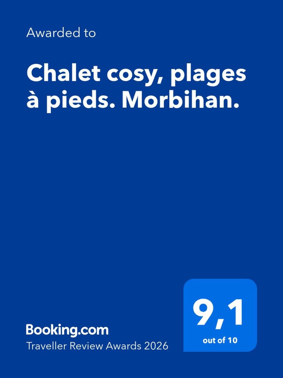 Chalet cosy, plages à pieds. Morbihan. Chalet in Brittany