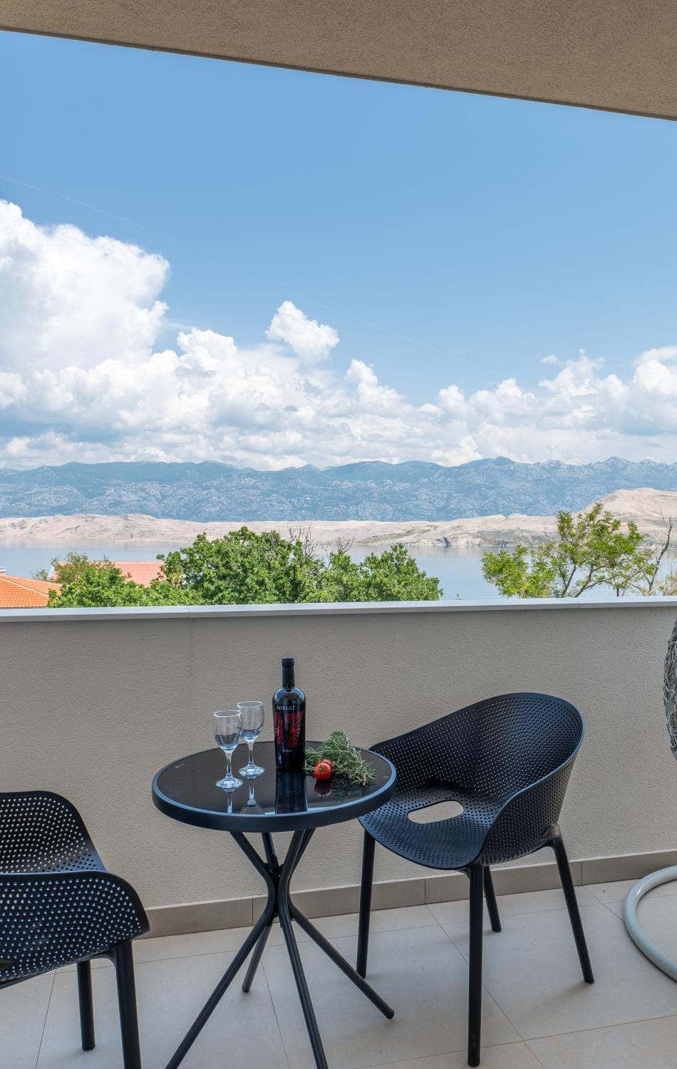 Day, Natural landscape, View (from property/room), Balcony/Terrace, Seating area, Mountain view, Sea view