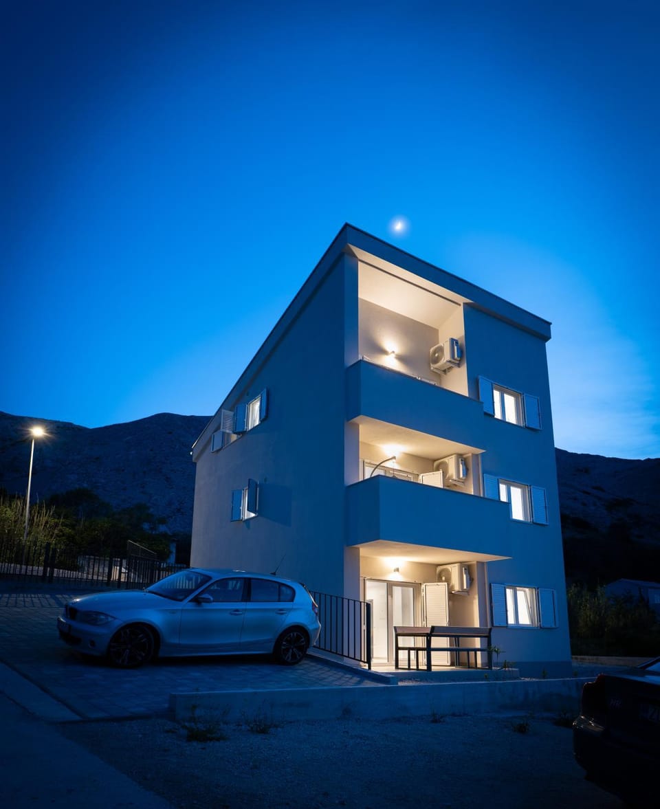 Property building, Night, Mountain view, Parking