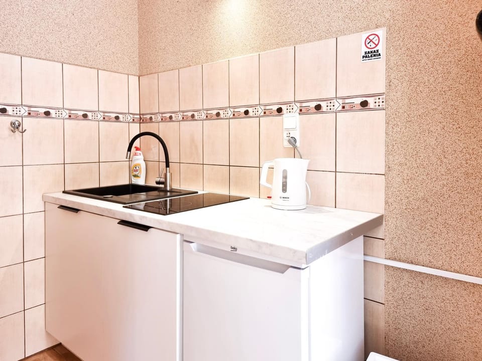 Coffee/tea facilities, Kitchen or kitchenette, stove