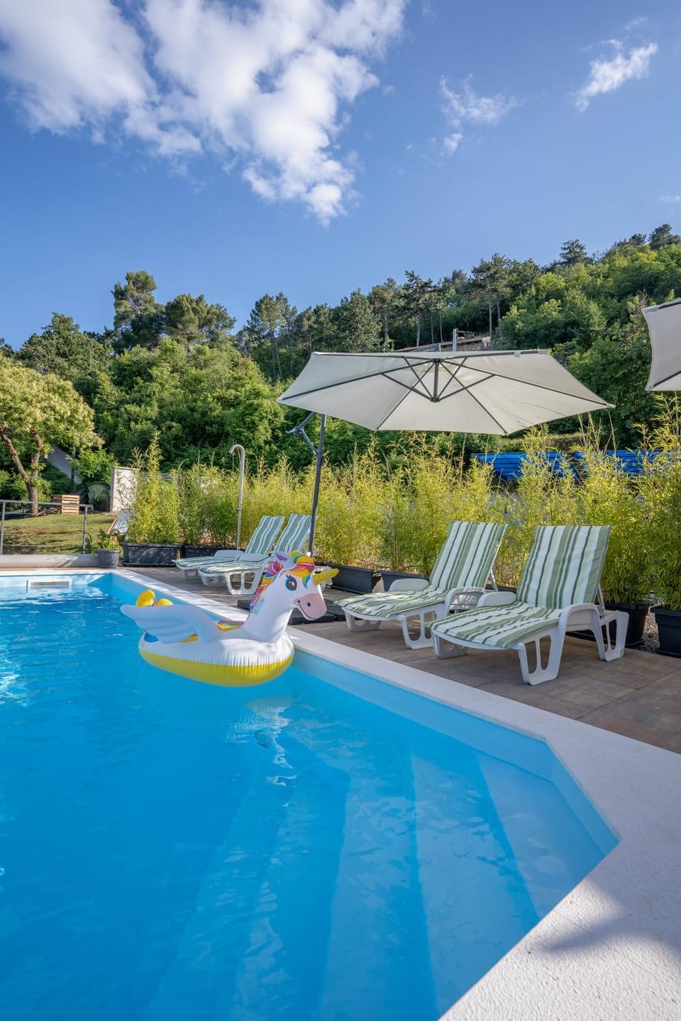 Pool view, Swimming pool, sunbed